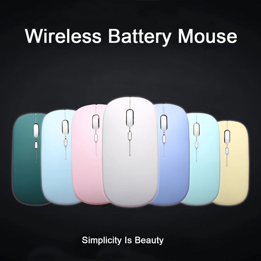 Wireless Bluetooth-compatible Mouse Portable Ergonomic Computer Mice For Laptop iPad Tablet PC Mobile Phone Office Gaming Mouse Peaceful Pleasures Health and Wellness