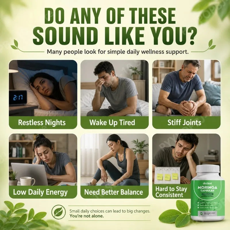 Moringa Capsules – Premium Daily Wellness Support | 60 Caps