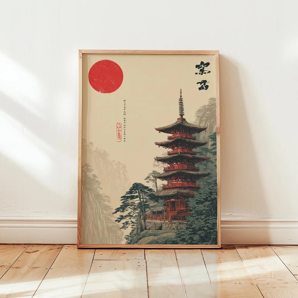 Japanese Tree Canvas Wall Art | Unframed Modern Print Canvas Wall Art Peaceful Pleasures Health and Wellness TL2764 30x40cm Unframed