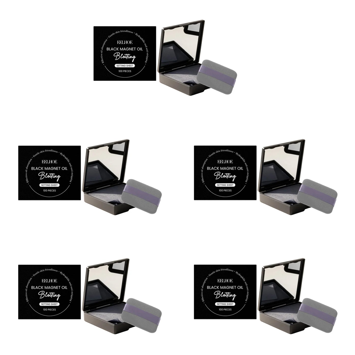 Oil Blotting Sheets with Mirror – 100 Pack Shine Control