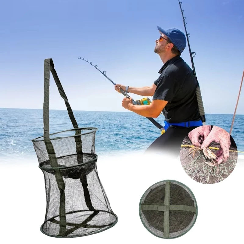 Collapsible Fishing Trap Net, Foldable Multi-Purpose Catcher For Crab Shrimp Eel Minnow Crayfish Outdoor Tackle Peaceful Pleasures Health and Wellness
