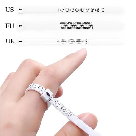 Ring Sizer Measuring Tool | US EU UK Finger Size Gauge Jewelry Sizing Tool Peaceful Pleasures Health and Wellness EU