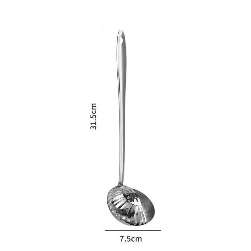 Kitchen Tableware Dual-use Soup Spoon Long Handle Stainless Steel