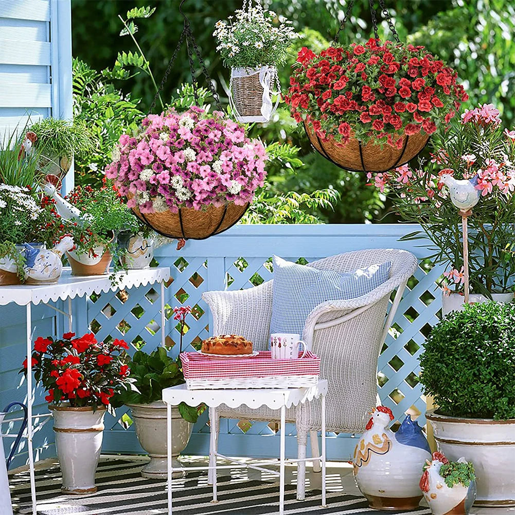 100% Natural Coconut Fiber Liners for Hanging Baskets & Planters Peaceful Pleasures Health and Wellness