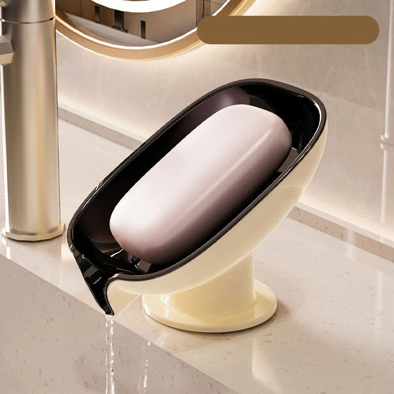Suction Cup Soap Dish with Drain | Bathroom & Kitchen Holder