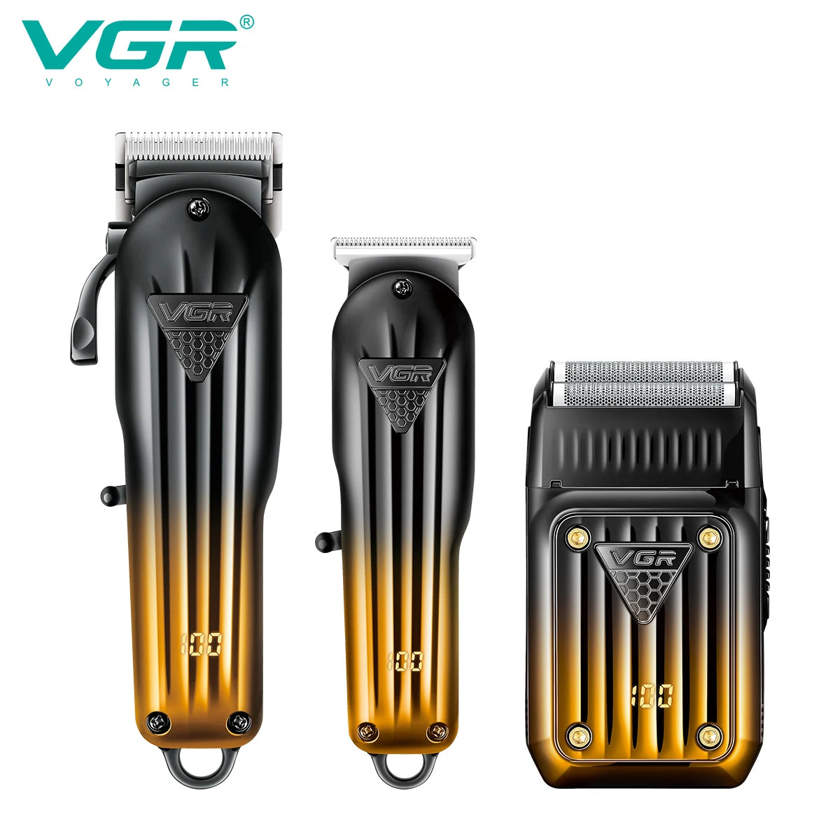 VGR 644 gradient hair cutting combination electric shaver rechargeable professional men's hair clipper carving electric pusher Peaceful Pleasures Health and Wellness