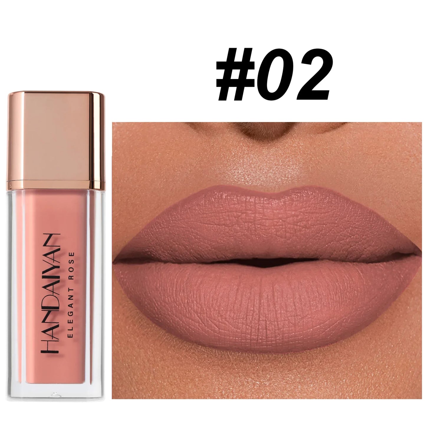 8-Color Matte Liquid Lipstick – Waterproof Long-Lasting Lip Tint