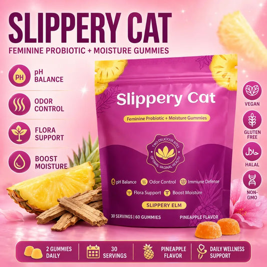 Women's Probiotic Gummies | pH Balance, Slippery Elm, Vegan 60ct
