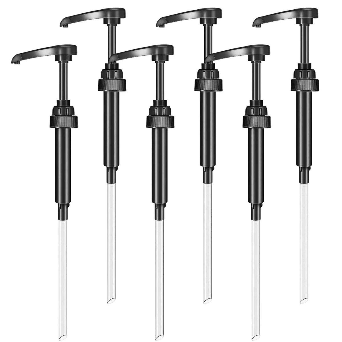 2/4/6/8 Pack Coffee Syrup Pump Dispenser, Syrup Pump for 750ml/25.4 oz Syrup Bottle, Black Pumps for Coffee Syrup Bottle Peaceful Pleasures Health and Wellness 6 pcs