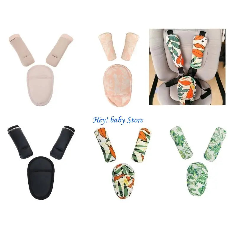 Baby Seat Belt Covers – Soft Cotton Pads for Car & Stroller