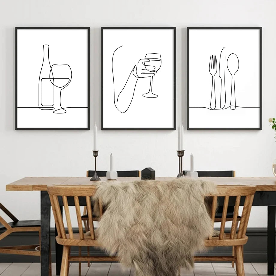 Nordic Lemon Canvas Wall Art Print | Kitchen Home Decor