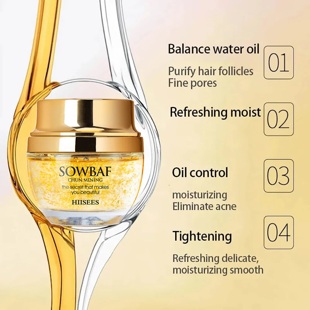 24K Gold Snail Collagen Face Cream | Brightening Anti-Aging 50ml