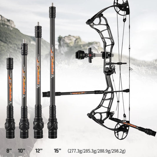 8 10 Archery Compound Bow Stabilizer Bar 3K Carbon Material Balance Peaceful Pleasures Health and Wellness
