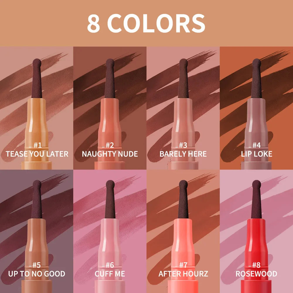 ibcccndc 8-Shade Waterproof Lip Liner Stain – Transfer-Proof