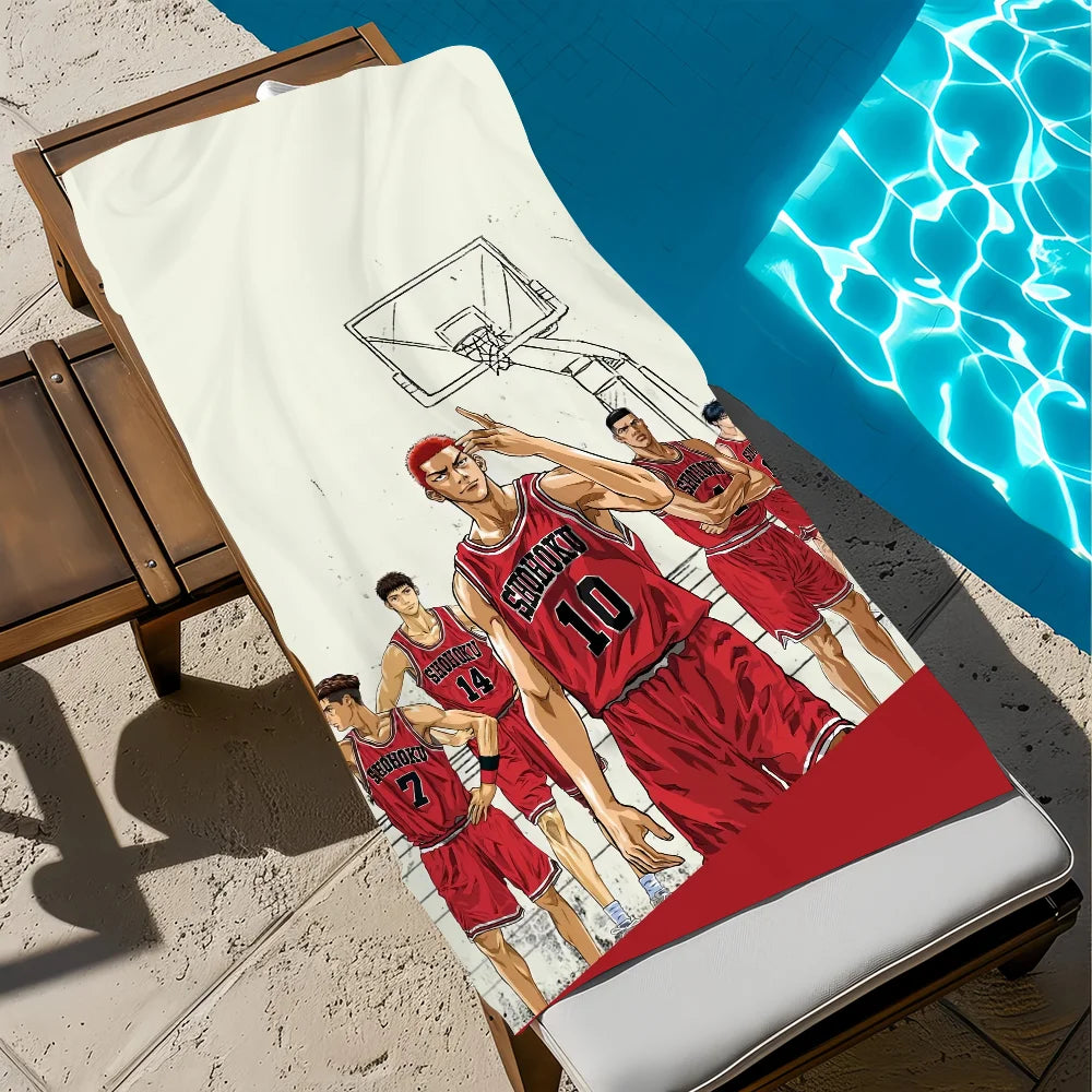 Slam Dunk Anime Beach Towel – Quick Dry Microfiber | 11 Sizes Anime Beach Towel Peaceful Pleasures Health and Wellness z5 STJ150x260CM
