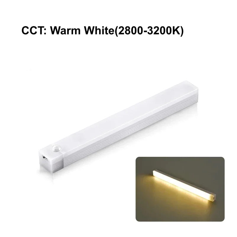 Wireless LED Motion Sensor Cabinet Light | USB Rechargeable Motion Sensor LED Light Peaceful Pleasures Health and Wellness Warm Light 50cm