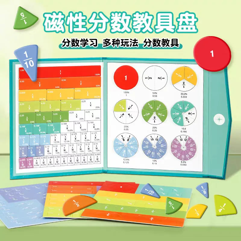 Magnetic Fraction Puzzles Math Mastery Montessori Enlightenment Fun