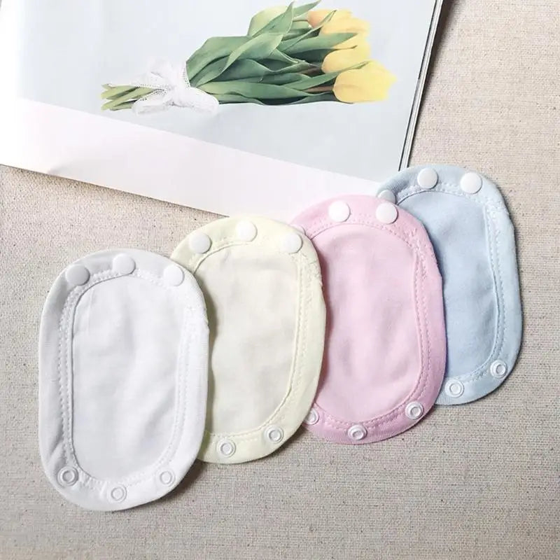 Baby Romper Extender Pads 4pcs | Soft Cotton Snap Extension