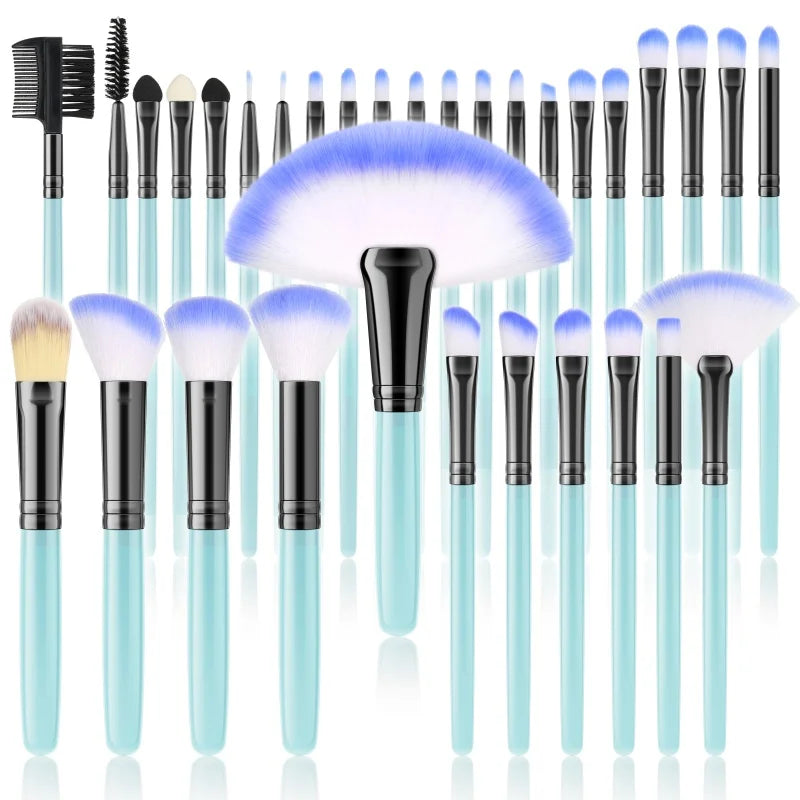 RUNTOIN 32-Piece Professional Makeup Brush Set – Face & Eye