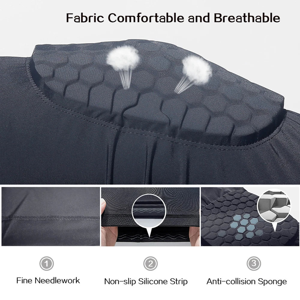 Honeycomb Knee Pad Compression Sleeve for Basketball & Sports Knee Compression Sleeve Peaceful Pleasures Health and Wellness