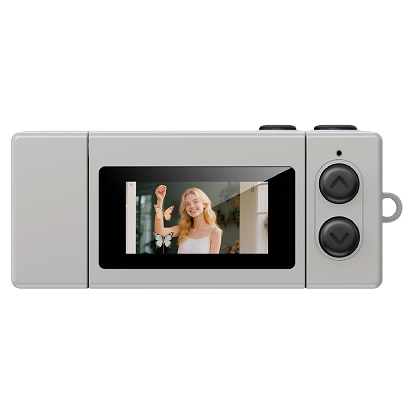 Retro Small Video Recorder Camcorder 1080P Portable Thumb Camera Support Memory Card for Beginners Teens and Adults Travel Vlog Peaceful Pleasures Health and Wellness Grey