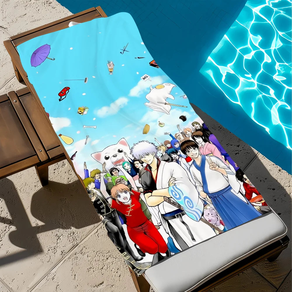 Gintama Anime Beach Towel – Quick Dry, Soft, Multi-Size
