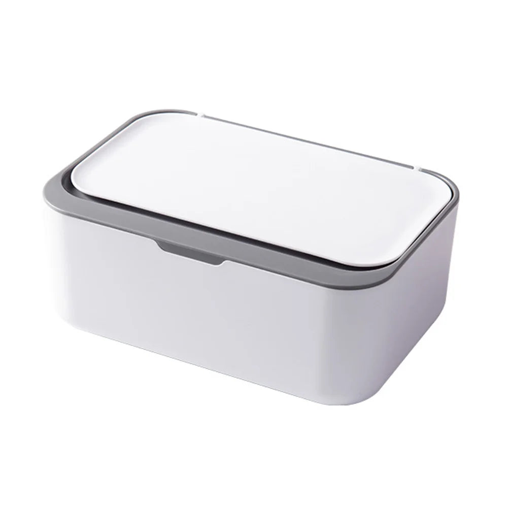 Wipes Dispenser with Lid | One-Handed Refillable Wipe Holder