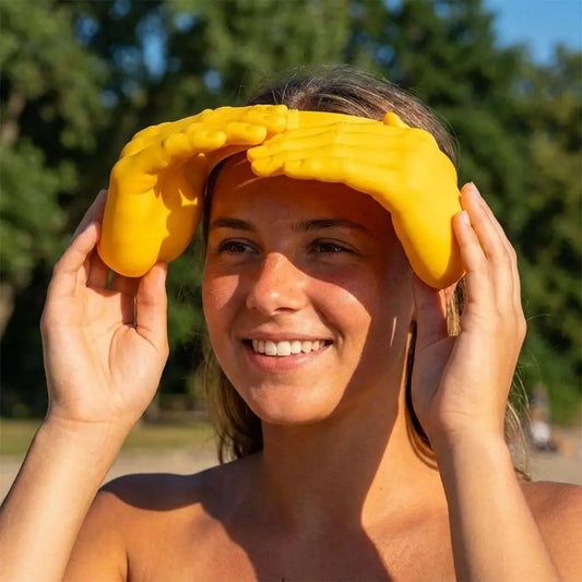 3D Printed Heart Hands Sun Visor Hat | UV Protection Beach Cap Sun Visor Hat Oasis Select