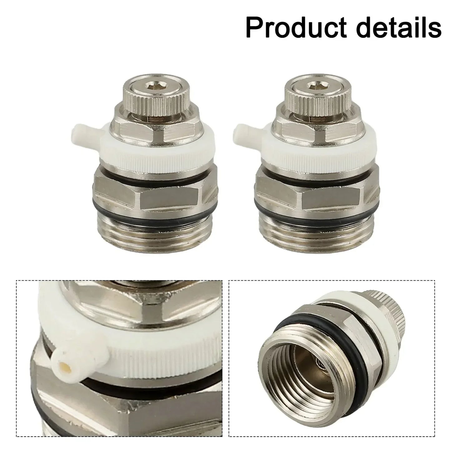 2-Pack 3/4" Automatic Air Vent Bleed Valve – Brass Radiator