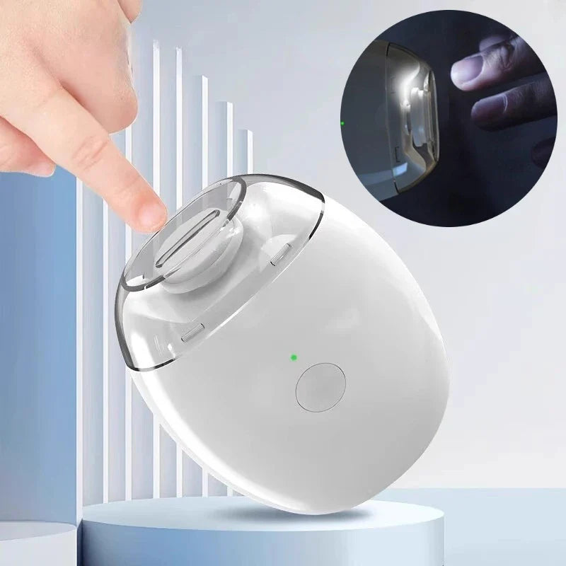 2-in-1 Rechargeable Electric Nail Clipper & Grinder with LED Light