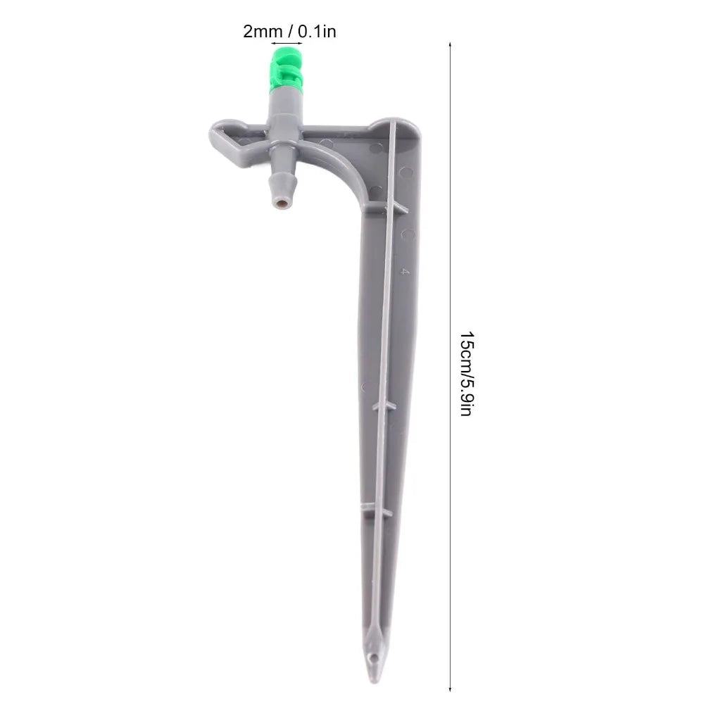 20-Pack Drip Irrigation Emitters 90/180/360° with Ground Stake