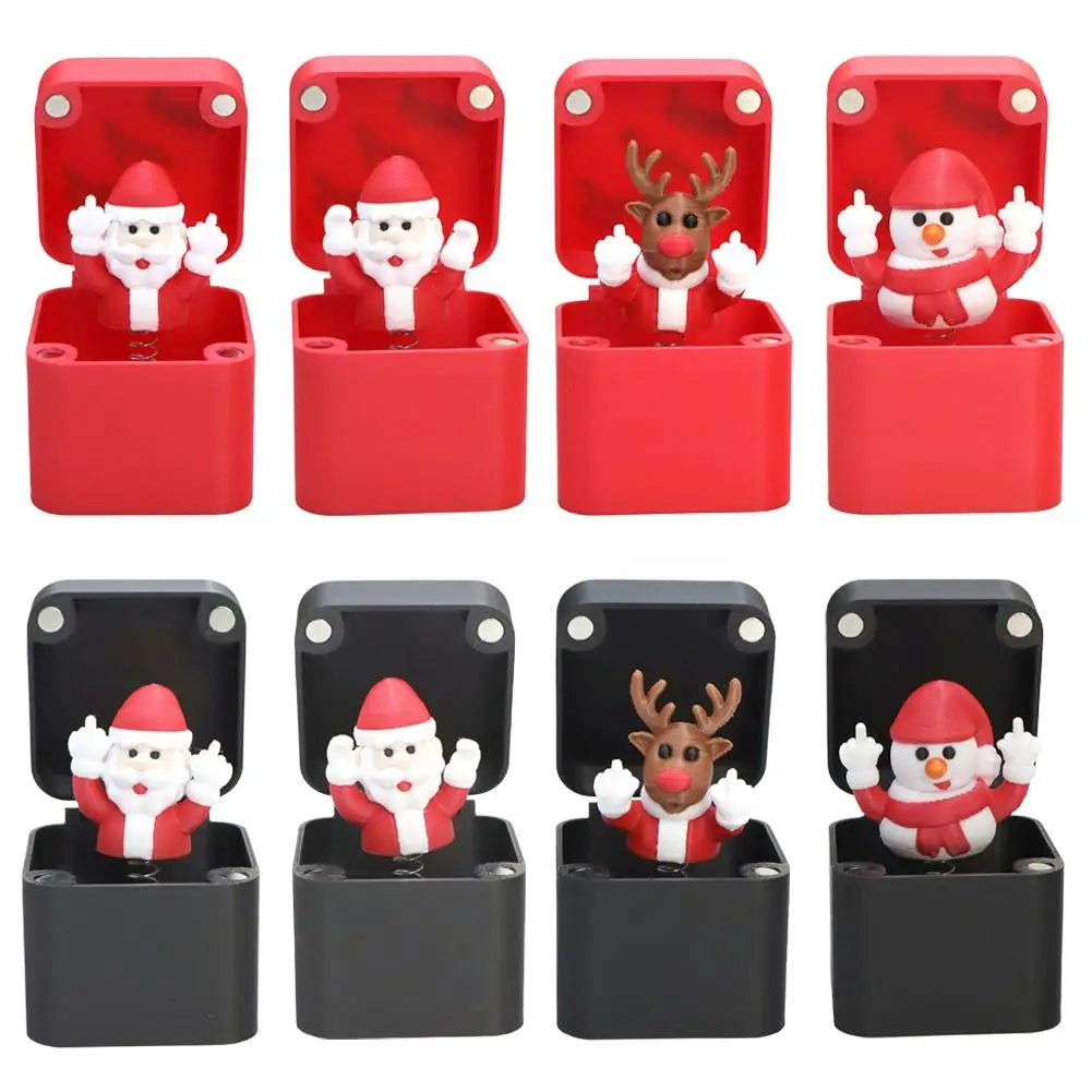 Christmas Middle Finger Prank Box – Funny Bouncing Surprise Gift