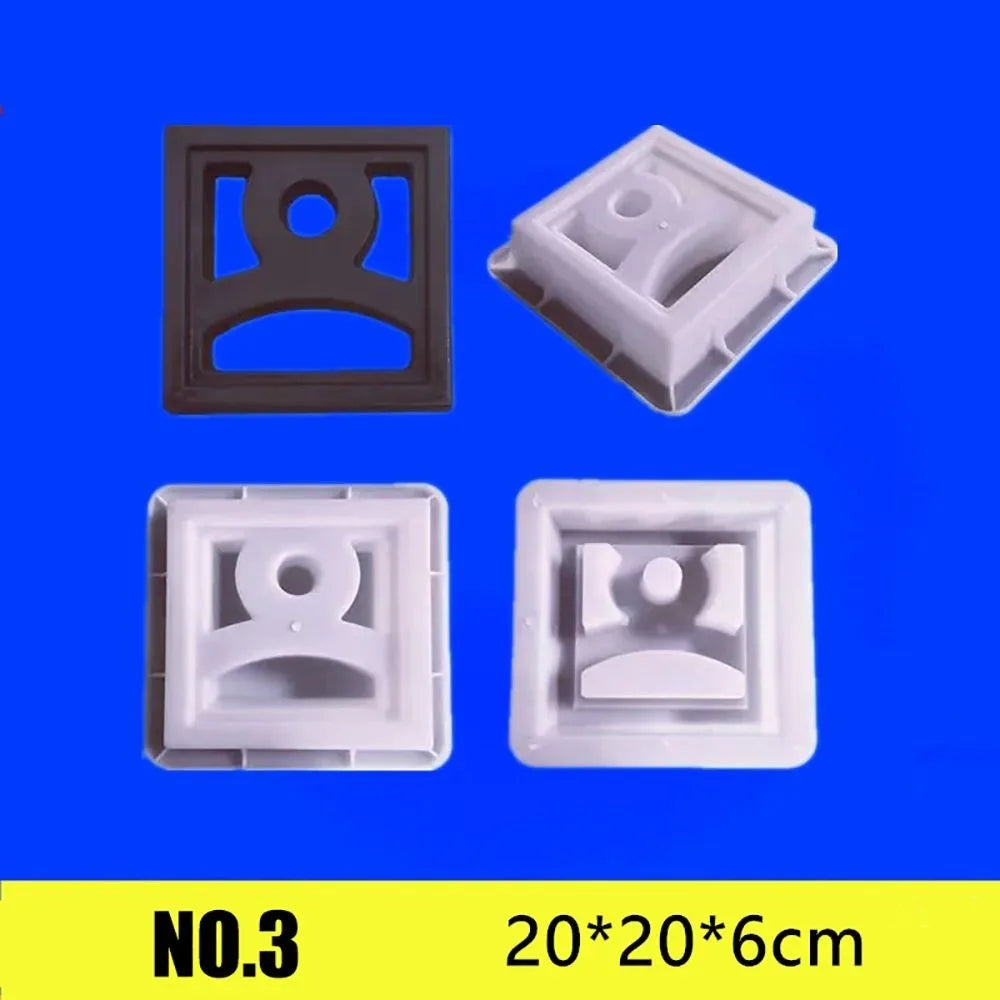 Plastic Square Brick Mold 20x20cm | 3D Antique Cement Garden