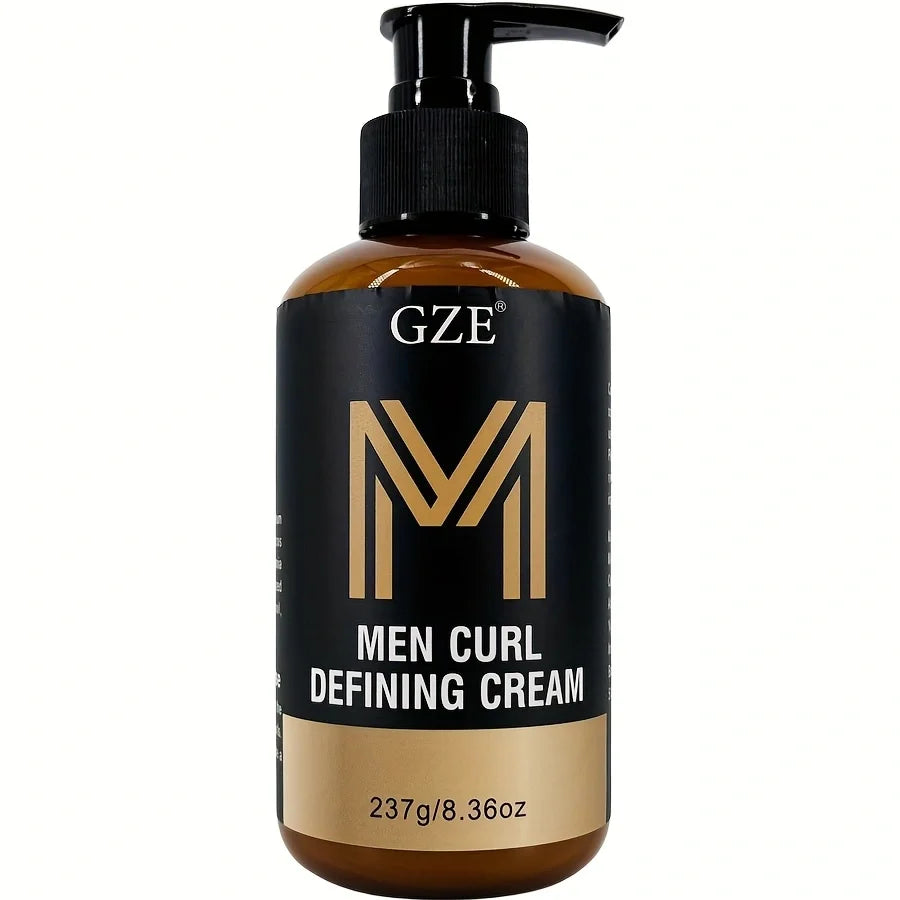GZE Men's Curl Defining Cream – Frizz Control & Hydration Curl Defining Cream Peaceful Pleasures Health and Wellness Curl Defining Cream