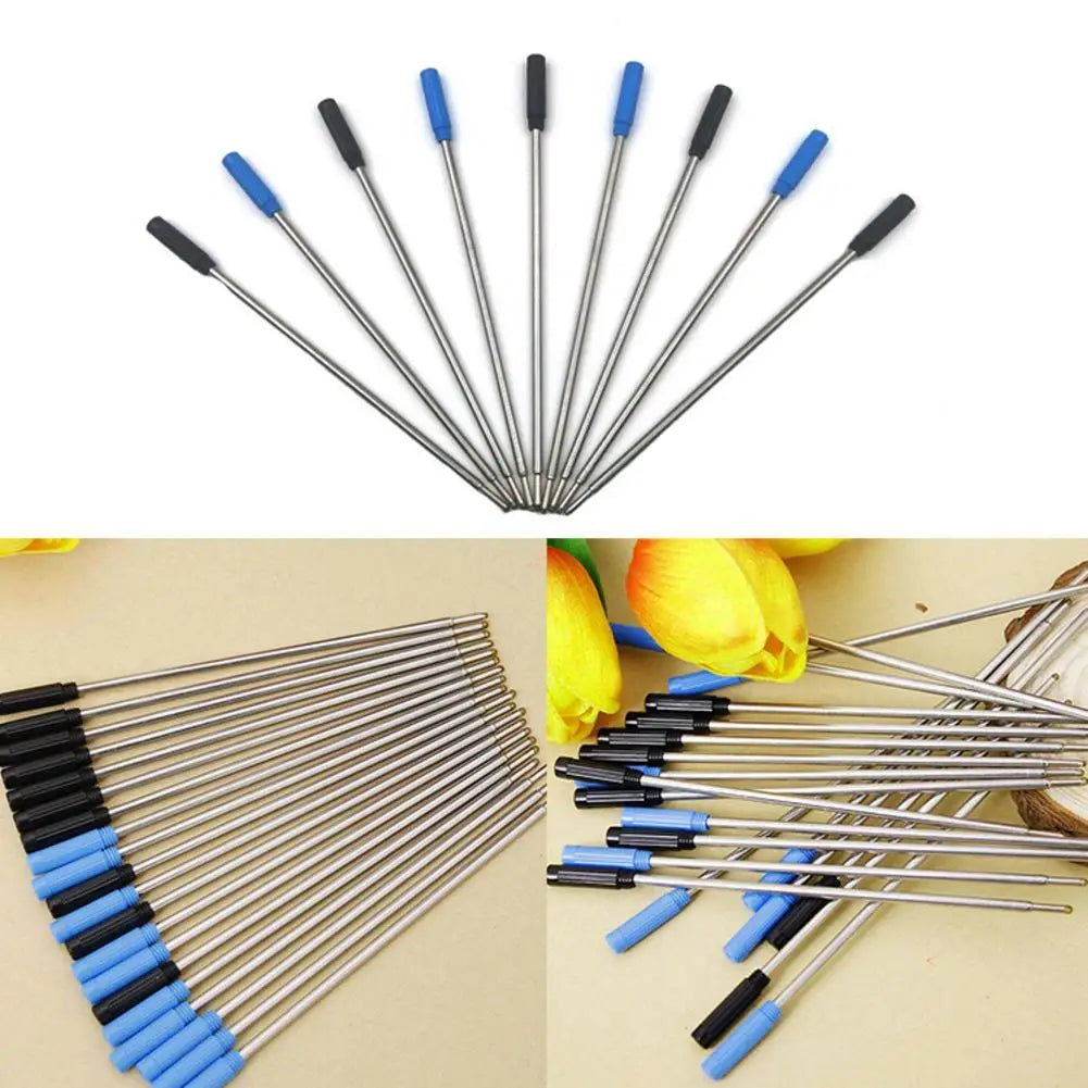 10 pcs OPP Packaging Metal Pen Refill Ballpoint Pen for Crystal Diamond Ballpoint Pen Student Pen Rod Blue/Black Ink 7cm Length Peaceful Pleasures Health and Wellness