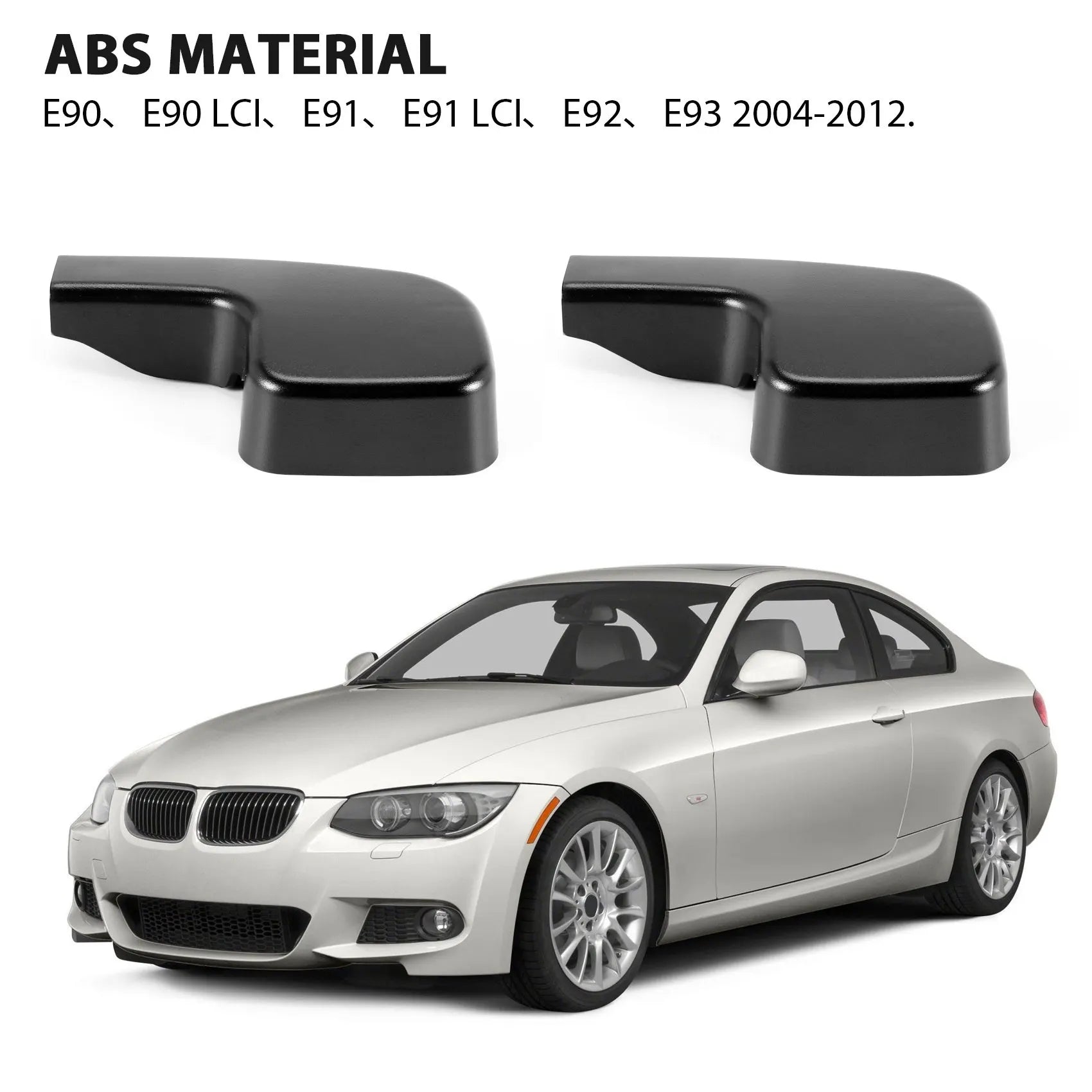 2X New Front Windshield Wiper Arm Covers Caps for Bmw 3 E90 E91 E92 61617138990 Peaceful Pleasures Health and Wellness