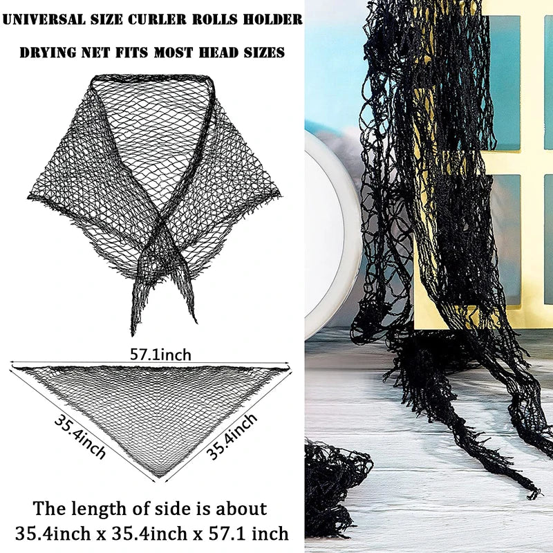 Women's Triangular Mesh Sleep Hair Net | Breathable & Elastic