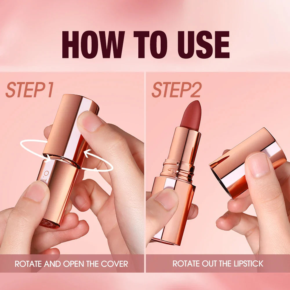O.TWO.O Matte Velvet Lipstick – Waterproof Long-Lasting Lip Tint
