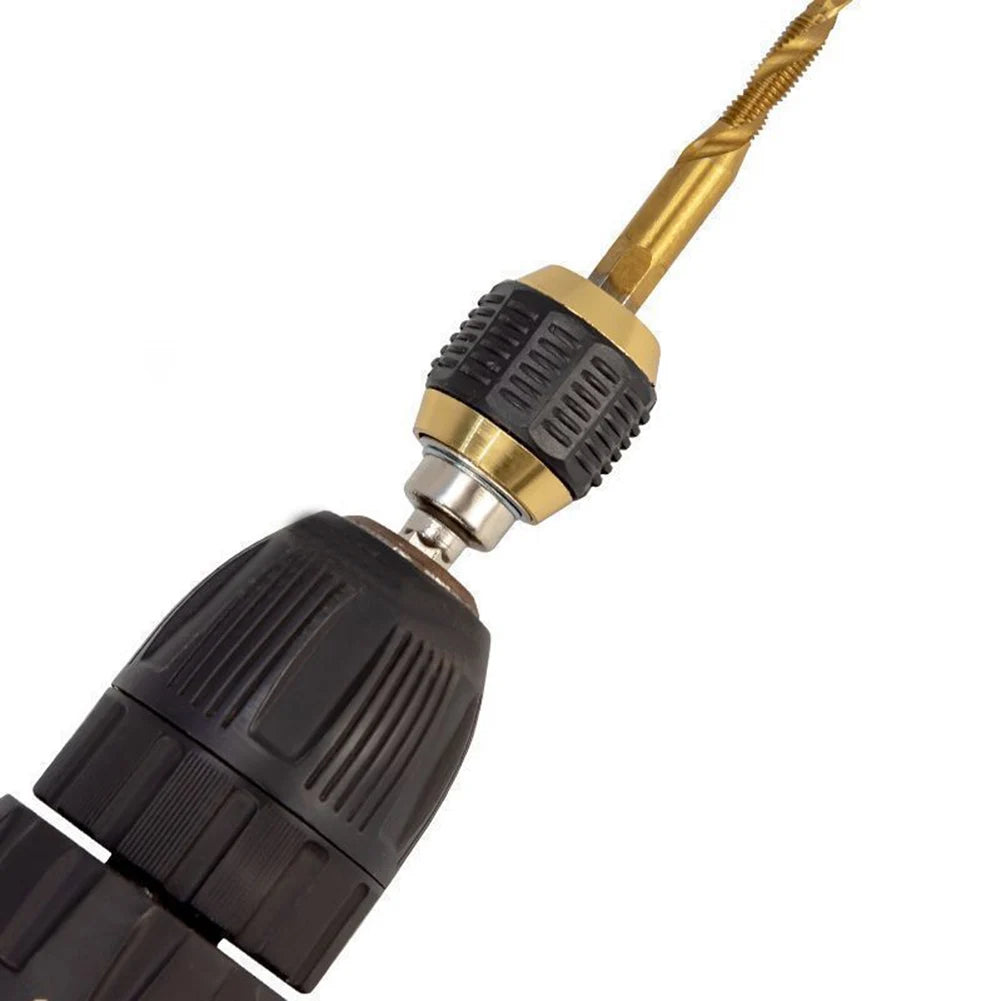 Drill Chuck Screwdriver Hex Shank Quick Change Adapter Double Head