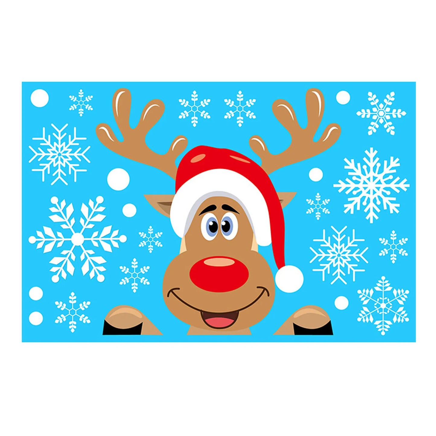 Christmas Electrostatic Window Stickers – Santa & Reindeer