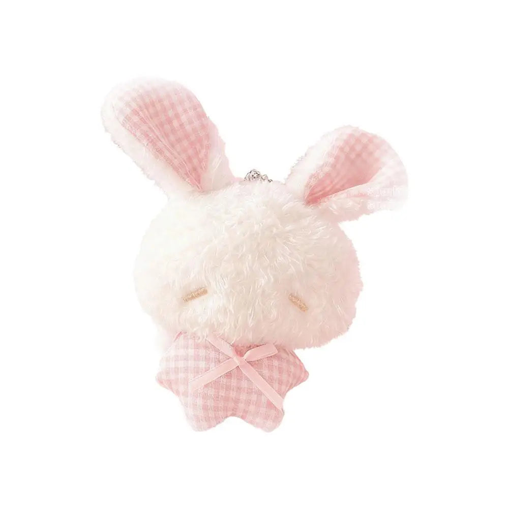 Kawaii Angel Bunny Plush Keychain – Cute Soft Rabbit Toy Gift