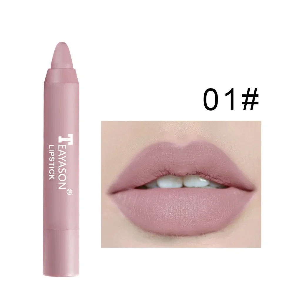 TEAYASON Velvet Matte Lip Crayon – Long-Lasting High Pigment