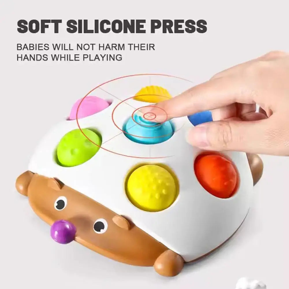 Hedgehog Bubble Sensory Toy | Baby Hand-Eye Coordination Sensory Fidget Toy Peaceful Pleasures Health and Wellness