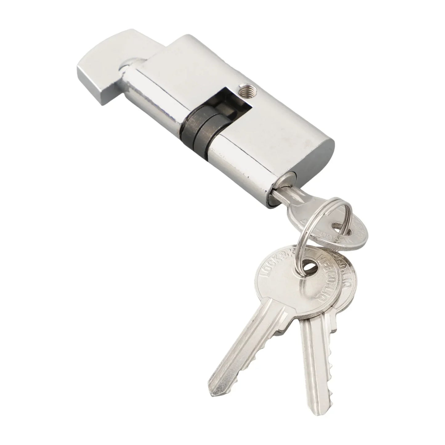 Sliding Door Hook Lock with Keys – Zinc Alloy | 35–55mm Fit