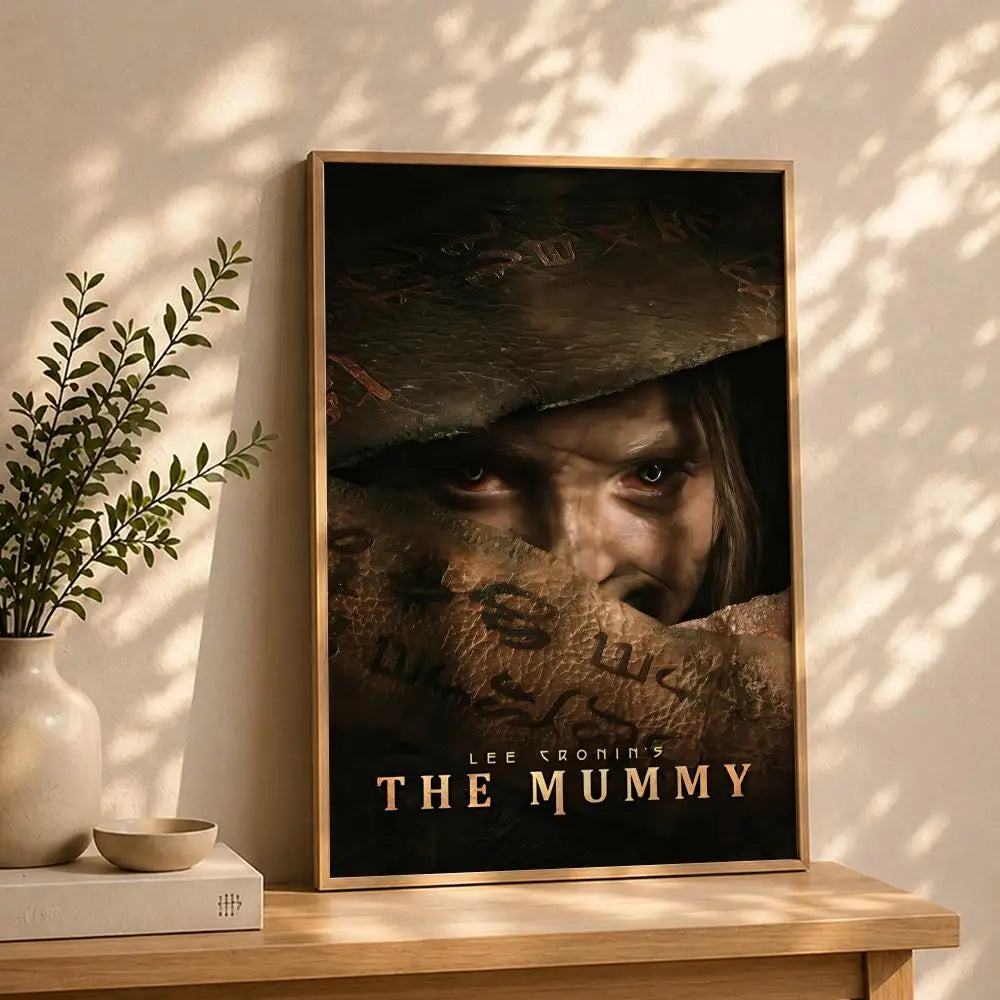 The Mummy Movie Poster HD Self-Adhesive Waterproof Wall Art Movie Poster Wall Art Peaceful Pleasures Health and Wellness White11 40X50cmNoframe