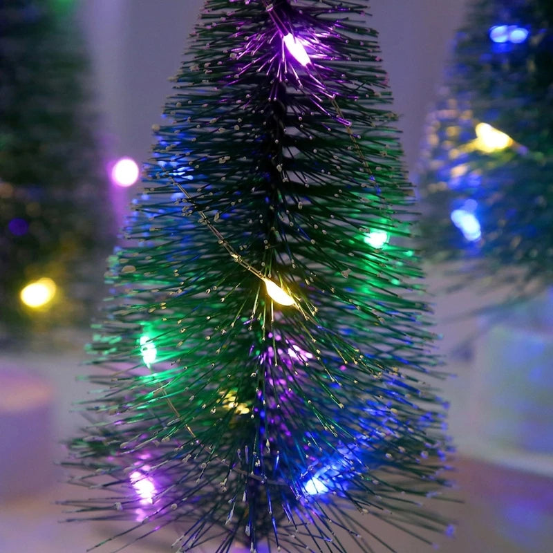 Colorful LED Pine Tree Night Light | Holiday Bedroom Decor