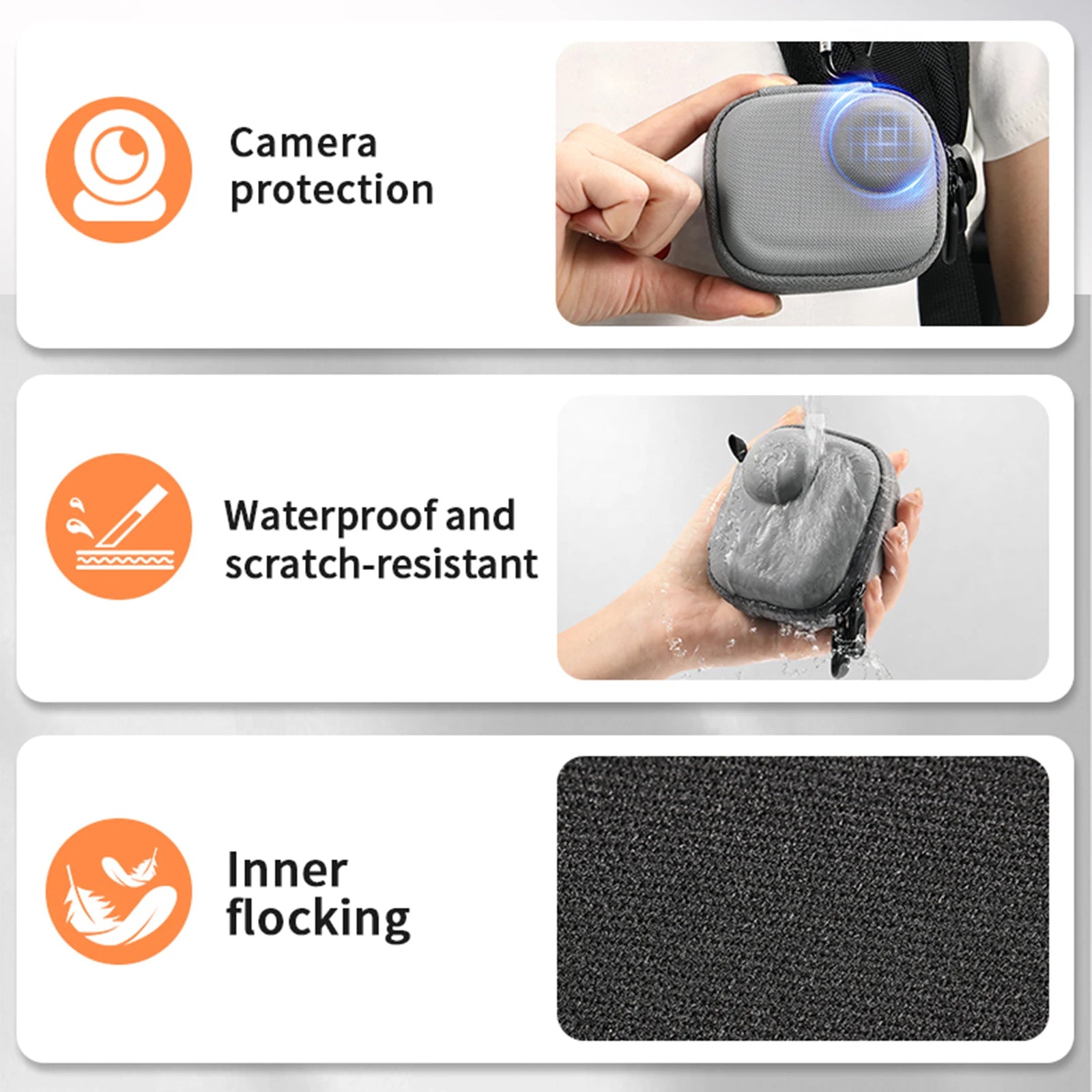 Portable Camera Storage Bag For Insta360 GO Ultra Dustproof Anti-lost Protective Case EVA Shockproof Cover For Insta360 GO Ultra Peaceful Pleasures Health and Wellness