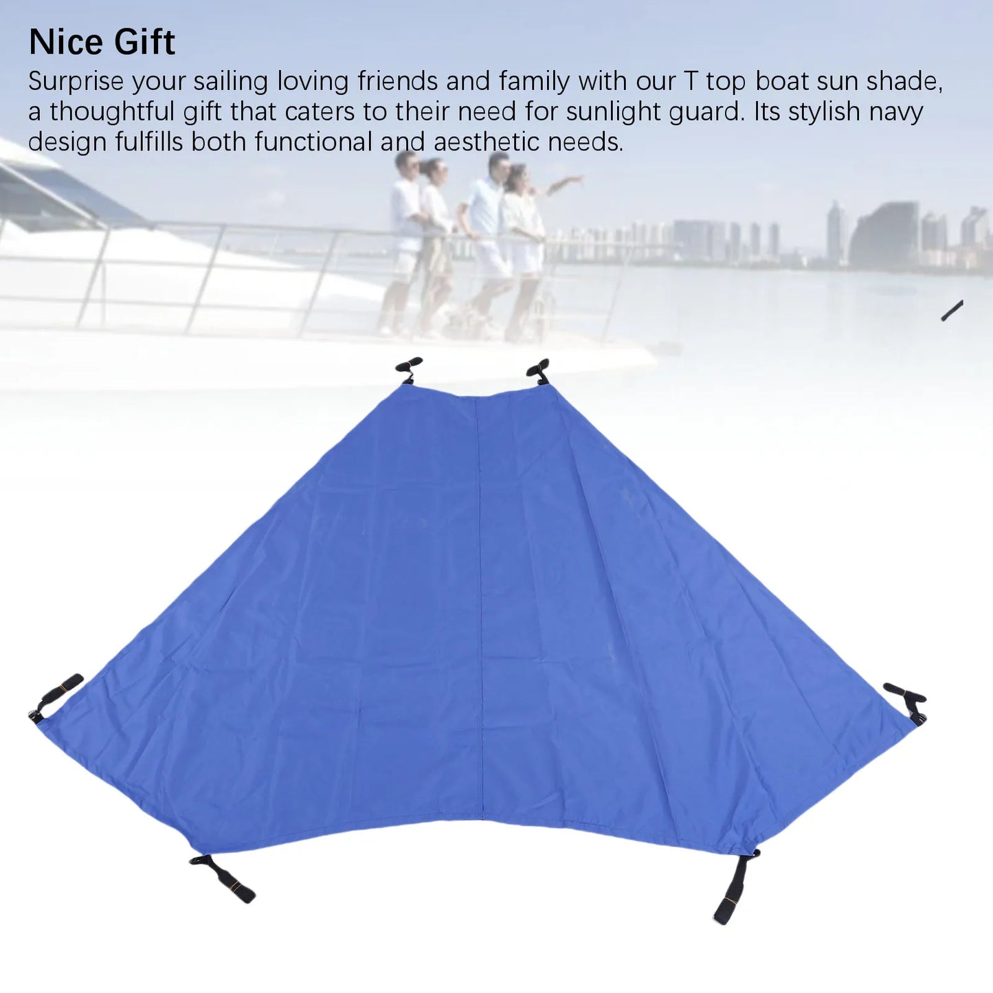 Boat T-Top Bow Sun Shade | 600D Waterproof Oxford Fabric Cover