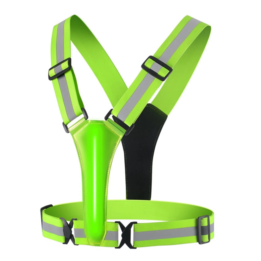 LED Reflective Running Vest – High Visibility Night Safety