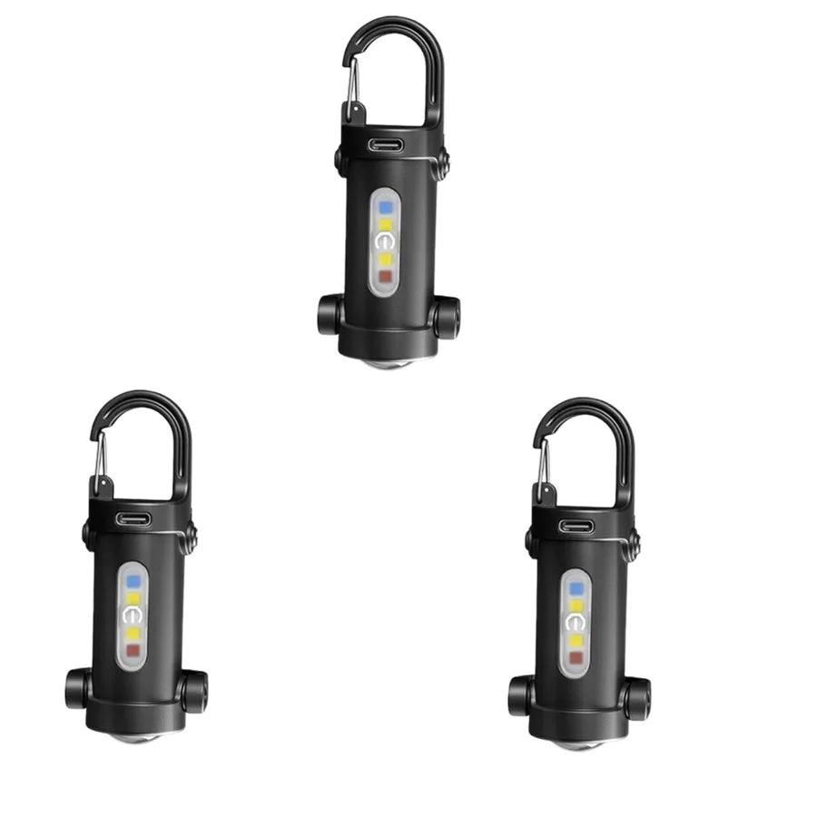 Mini COB LED Rechargeable Keychain Flashlight | 800 Lumens